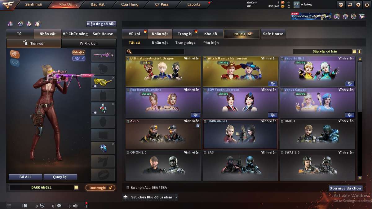 shop acc cf uy tin gia re